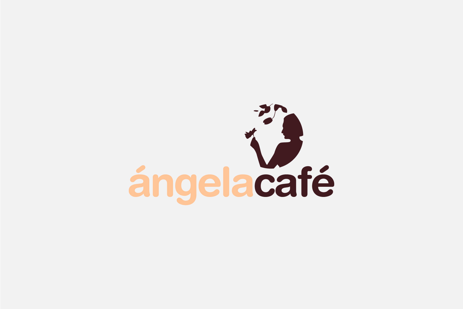 diseño de logotipo Angela café